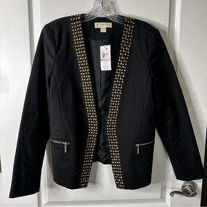 Michael Kors Blazer NWT Black & Gold - Size 12